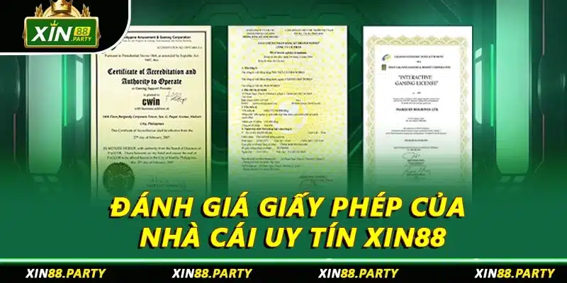 Đánh giá xin88 có lừa đảo không qua giấy phép của nhà cái 